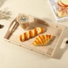 Factory-customized wooden hollowed-out trays for bar celebrities, simple and niche tea sets, and dining trays with customized appearances for wholesale details Picture